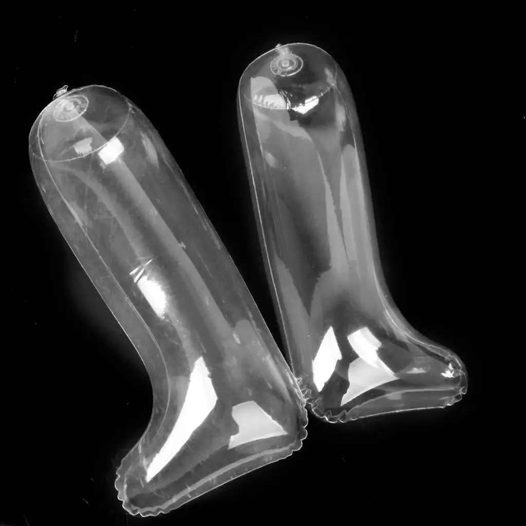 Clear Inflatable Shoe Stretcher Boots Insert Shaper Plastic Stand Support