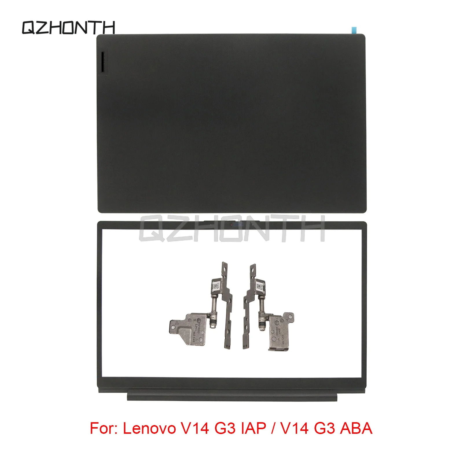 

New For Lenovo V14 G3 IAP / V14 G3 ABA LCD Back Cover TEX + Bezel + Hinges Black 5CB1J01579 14"