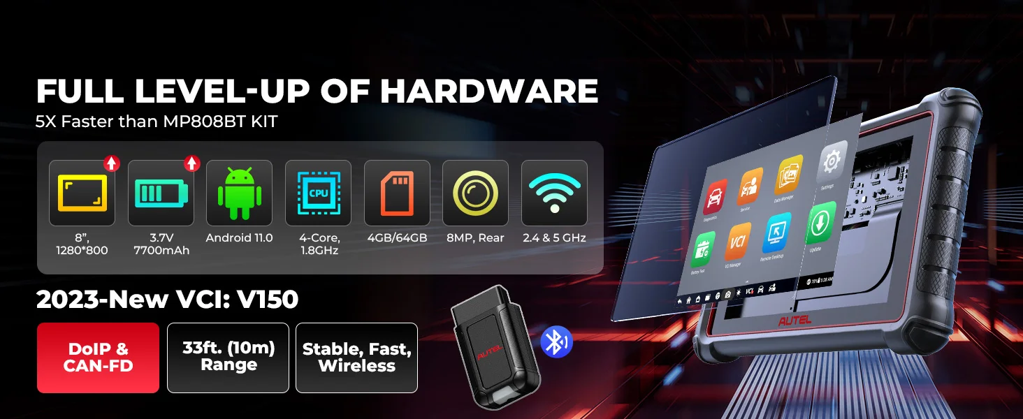 Autel maxipro MP900-BT kit diagnose tool mp900bt doip canfd ecu codierung bidirektion ales automotive scan tool neuer von mp808bt pro – Detail 6