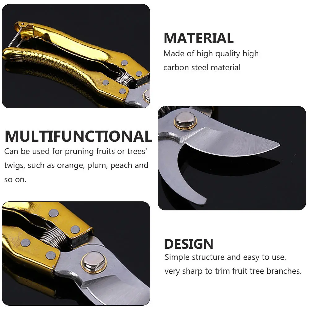 

1Pcs Portable Pruning Scissor Sturdy Simple Structure Suitable for Orange Plum Peach Twigs Trimming Pruning Shear