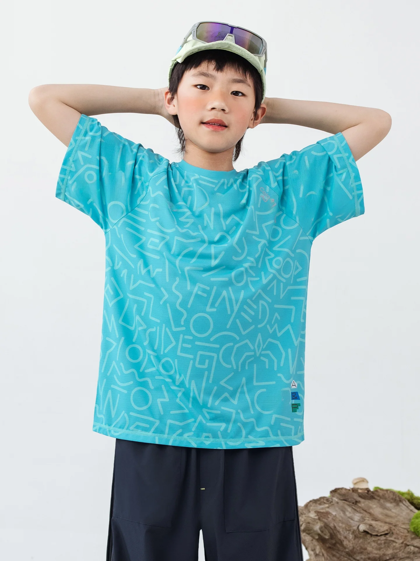 Ice Sensation Skin-Friendly Quick Dry Short Sleeve T-Shirt Unisex Kids' Sport Outdoor Top Ashley Purpura Summer New Arrival