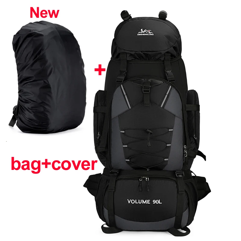 scione 90L Wasserdicht Wandern Camping Rucksack Trekking Tasche Rucksack Große Kapazität Reise Outdoor Sport Taschen Camping Ausrüstung Männer 4