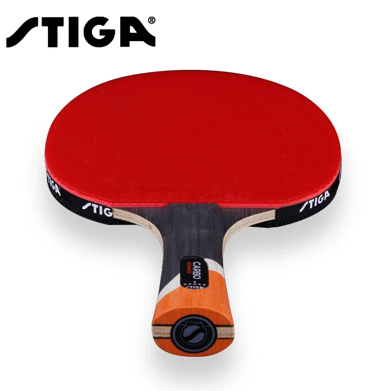 Raquete de tênis de mesa original Stiga com tampa, Ddouble Pimples-In Rubber, Raquete de Ping Pong, 6 estrelas