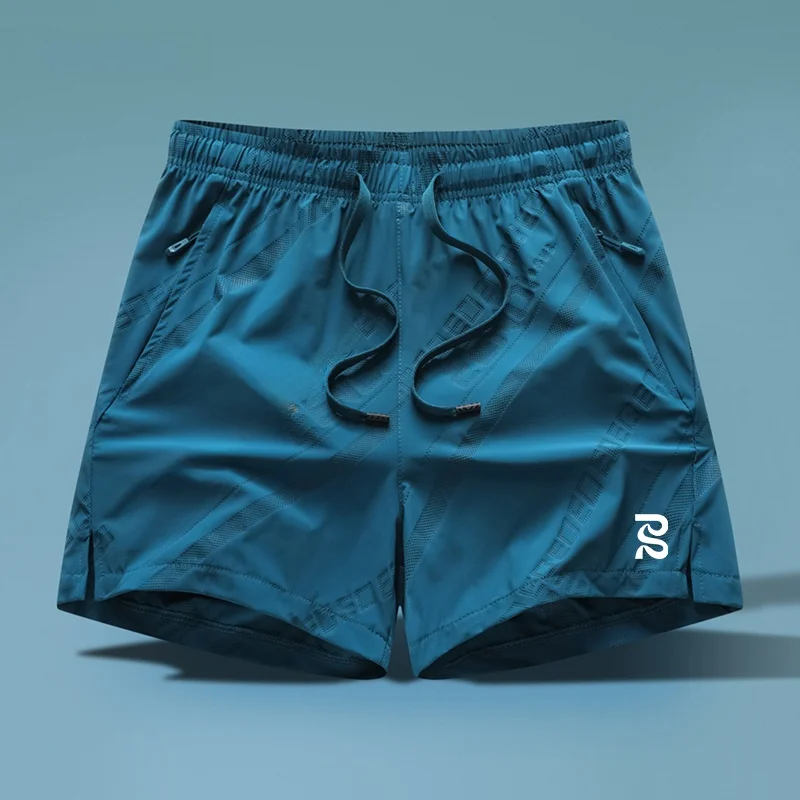 

Qui Dry Ice Silk Baskeall Тренировочные орты Мужчины Женщины Футболка четверть Длина Бег Fitn Верхняя одежда Спортивные орты