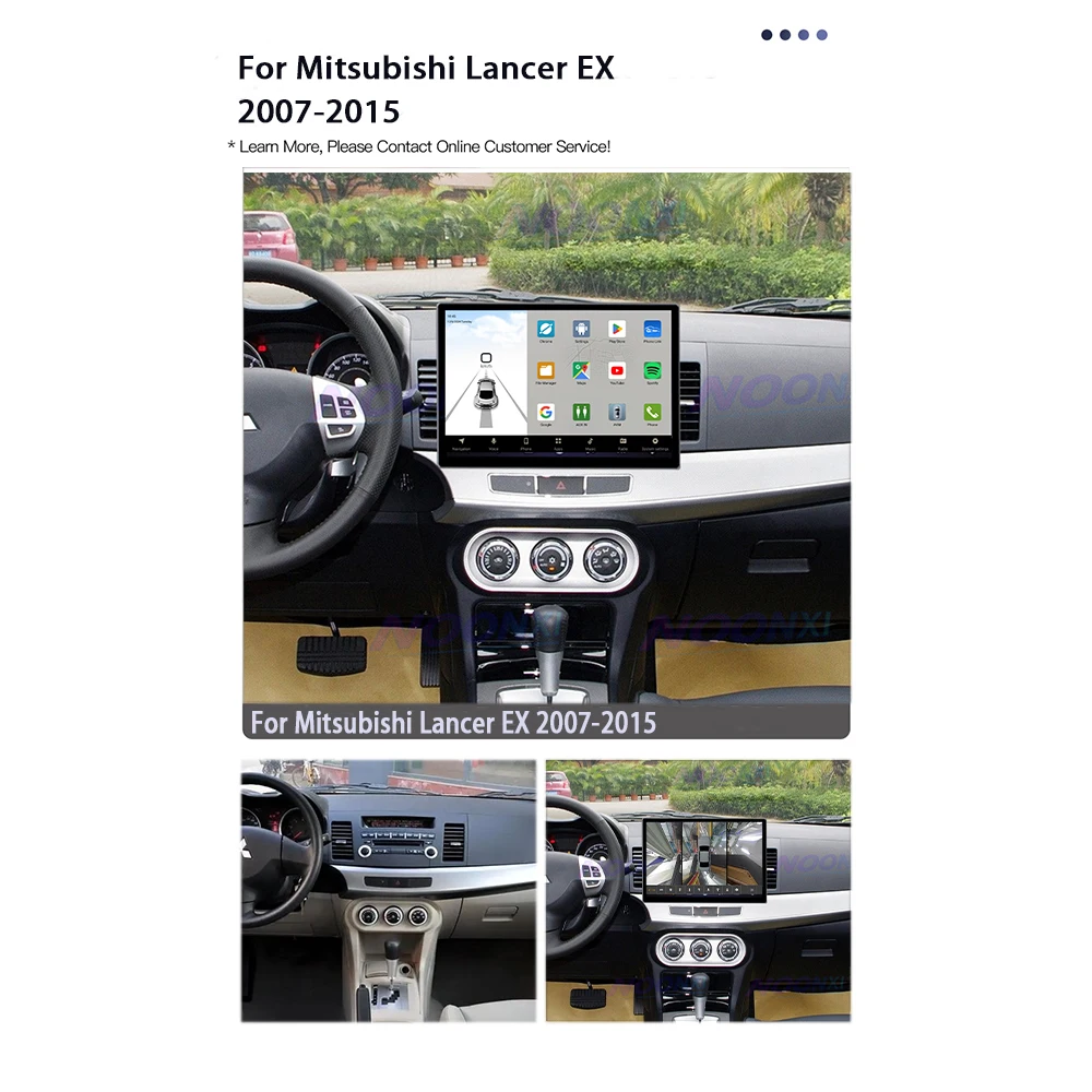 For Mitsubishi Lancer EX 2007-2015 Car Radio Carplay Multimedia Video Player GPS Navi DSP Car Autoradio 2 Din Android 13 Stereo