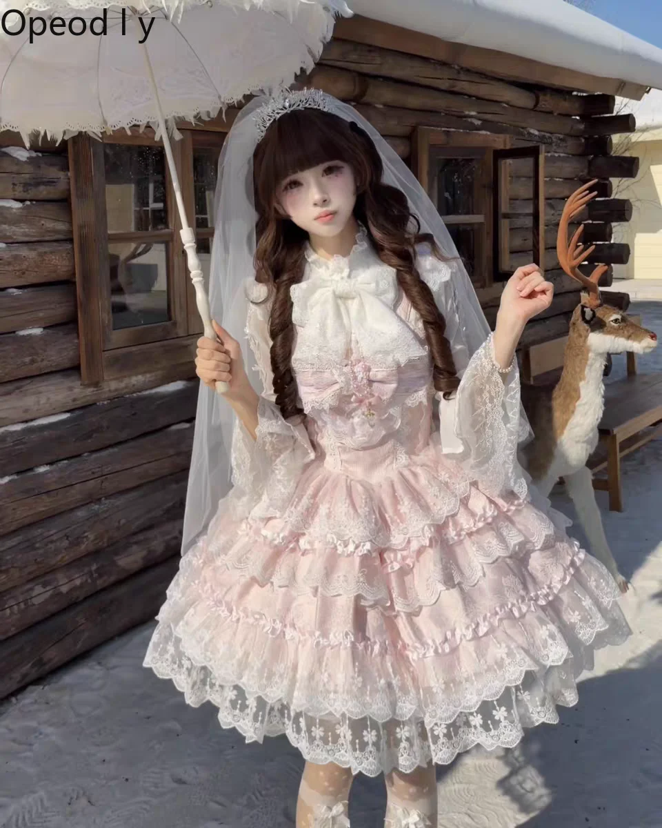 

Original Design Lolita Dress Ballet Style Jsk Suspender Dress Summer New Sweet Girl Lace Party Elegant Princess Dress 2026