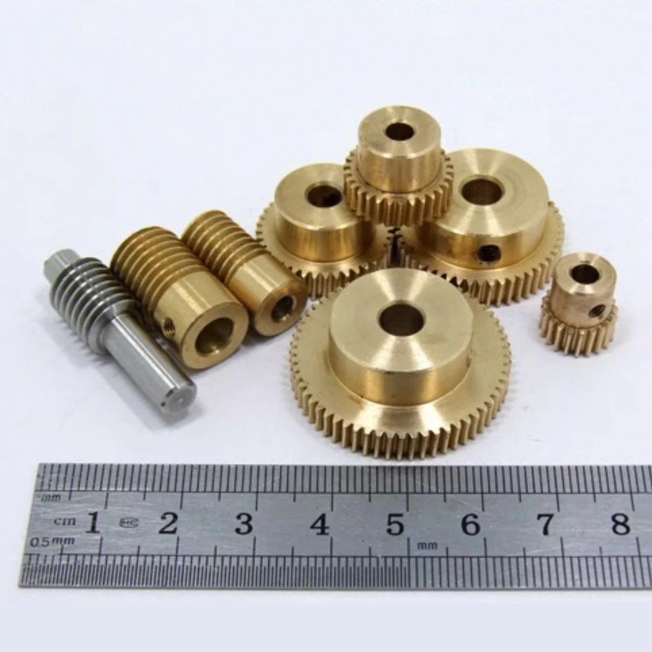 3-6.35mm Precision Right Angle Transmission M0.5 1:20/25/30/35/40/45/50/55/60 for Automation Devices Worm Electric Curtain Robot