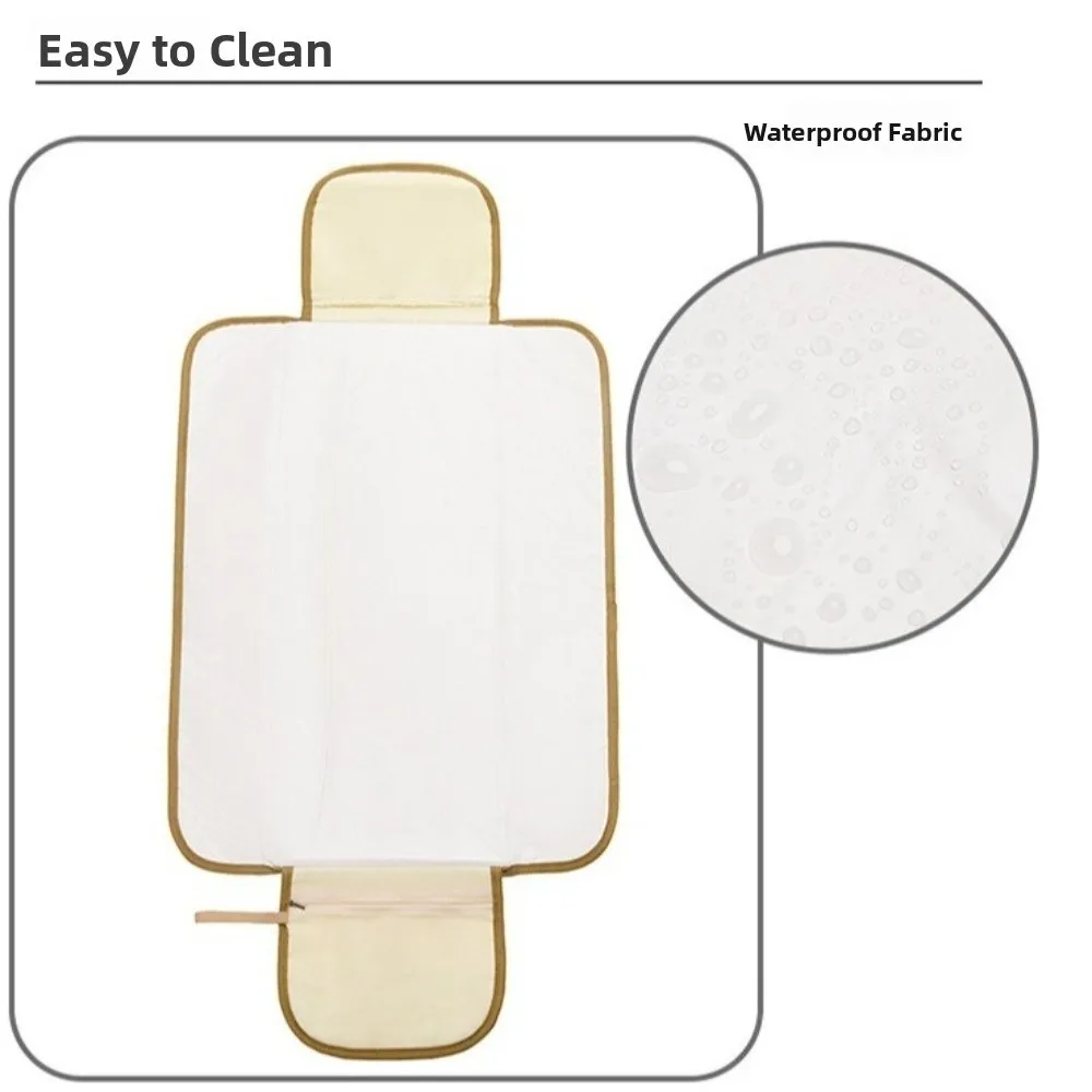ผ้าอ้อมแบบพับได้เปลี่ยนแผ่นกันน้ําที่ถอดออกได้เด็กทารกผ้าอ้อมปัสสาวะสบายหมีผ้าปูที่นอนเปลี่ยนฝาครอบ Pad