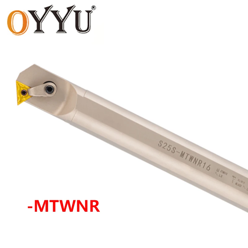 OYYU White Nickel Coated Internal Turning Tools S16Q-MTWNR16 S20R-MTWNR16 S25S-MTWNR16 S20R S25S MTWNR16 CNC Lathe Cutter MTWNR