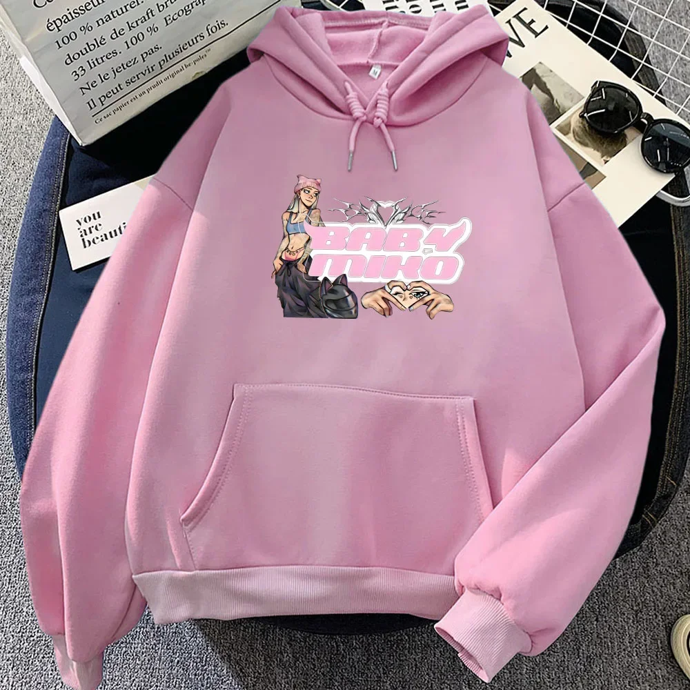 Singer Young Miko BabyMiko Hoodies Women/Men Clothing Hip Hop Graphic Printing Sweatshirt Sudaderas Para Mujer Streetwear Female