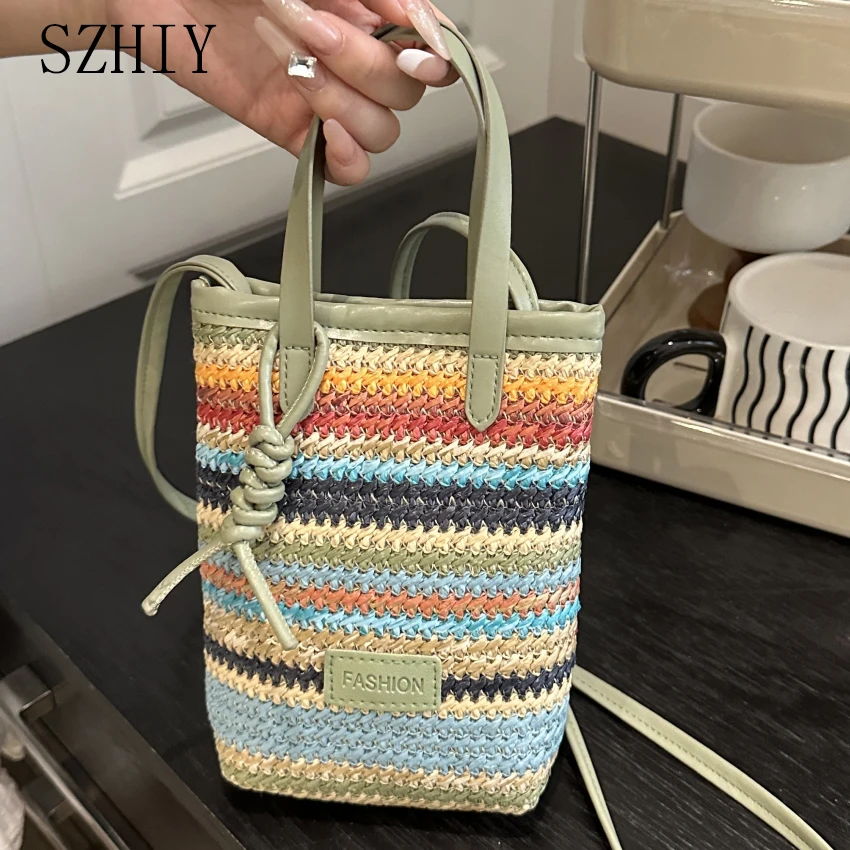 

Модельерская сумка через плечо женская карман для телефона летняя однослойная богемная диагональная сумка через плечо отпуск пляж новый кошелек для телефона