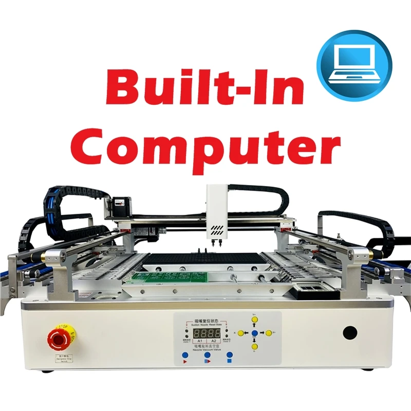 Máquina de Colocación de Componentes SMT de Escritorio LY Q2S, Alta Velocidad, 54 Bits, Visión Completa, Montadora de Chips, Doble Cabezal de 6 Puntas para Componentes Electrónicos