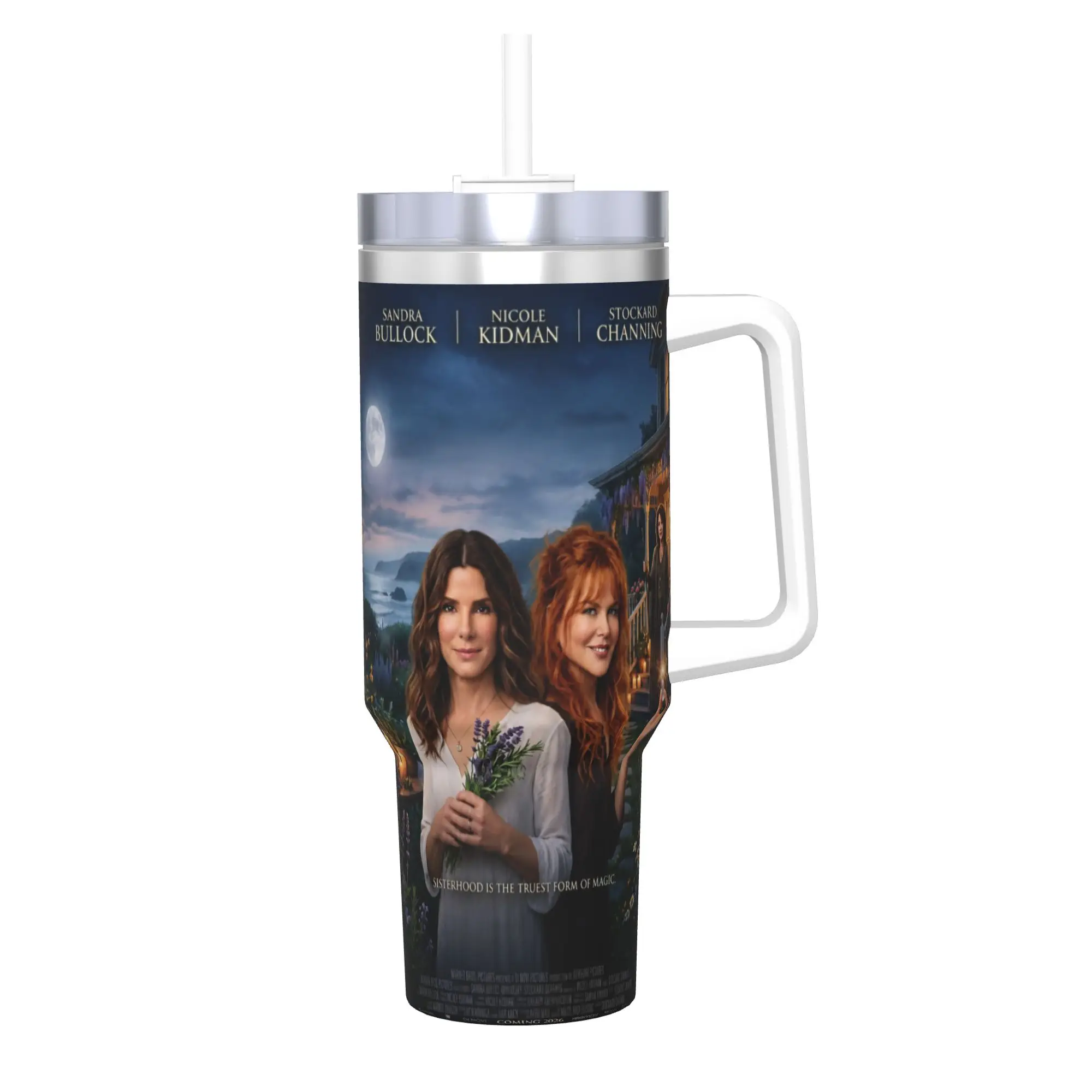 Practical Magic 2 Movie 2026 40oz Tumbler Stainless Steel Double Wall Vacuum Insulated  Travel Mug With Straw