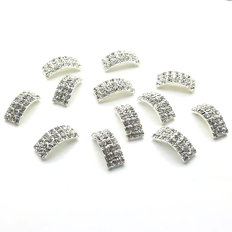 10Pcs 20 * 9mm shape supply multi drainage diamond accessories buckle accessories clothing hair decortion accessories