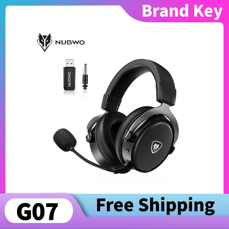

NUBWO G07 2,4G беспроводные игровые наушники 5,3 Bluetooth технология микрофон с шумоподавлением стерео ПК плеер аксессуар подарок