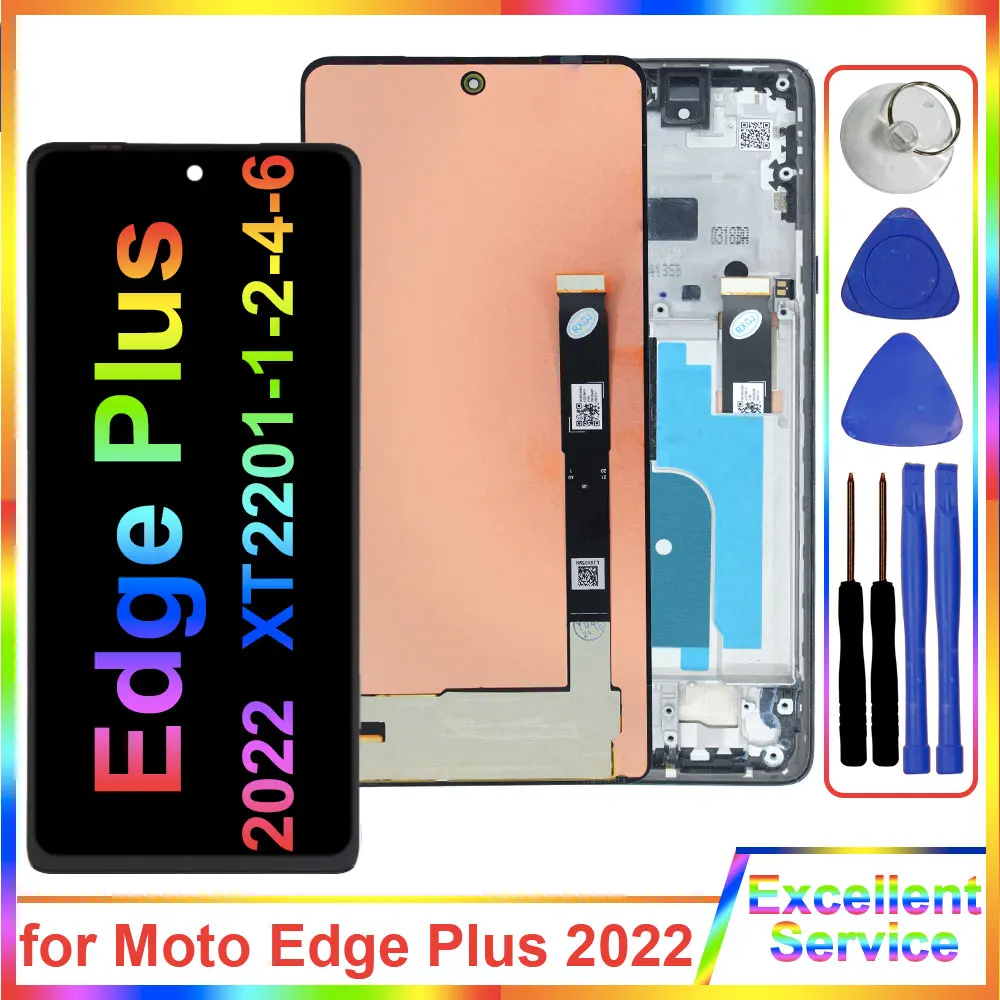 6.7'' LCD for Motorola Moto Edge Plus 2022 XT2201-1 LCD Display Touch Screen Digitizer Replacement for Moto Edge Plus 2022 LCD