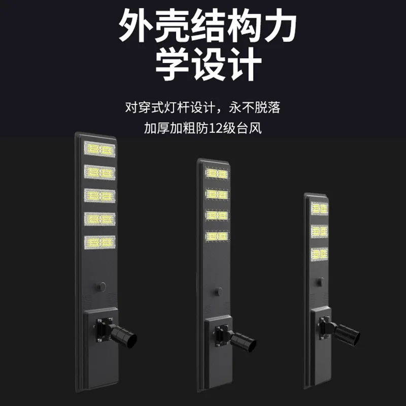 Встроенный солнечный уличный фонарь для наружного освещения двора и дорожного освещения