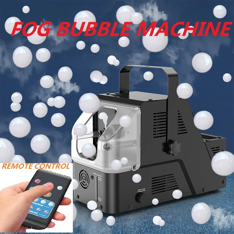 Fog Machine, 3-in-1 Bubble Fog Machine, 400W Smoke Bubble Machine with Wireless Remote Control, Make fog bubbles,Bubbles,Fog