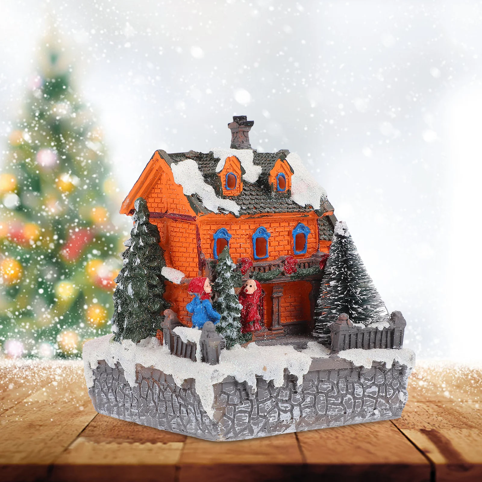 

Christmas Decor Resin Ornament Festival Prop Fireplace Desktop Exquisite Gifts
