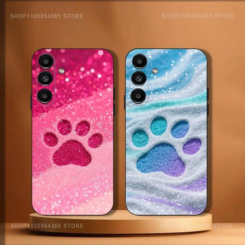 

Art Puppy Paw Phone Case For Samsung Galaxy A20,A21s,A22,A31,A32,A52,A53,A72,73,A80 Soft Black Cover
