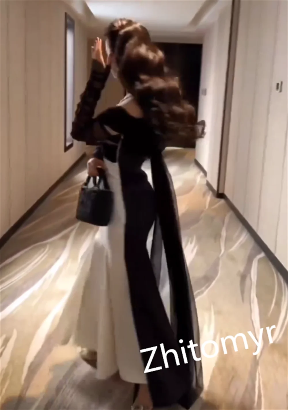 Ball Fashion Customized V-neck Mermaid Anke Length Prom Dresses Tulle Draped Satin Evening Vestido De Casamento 2023