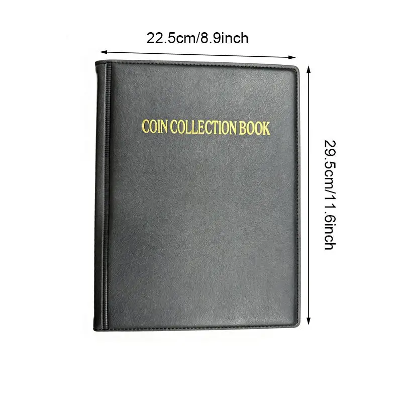 10 Sheets Banknotes And Coin Collection Book Storage Pouch Holder For Organizer