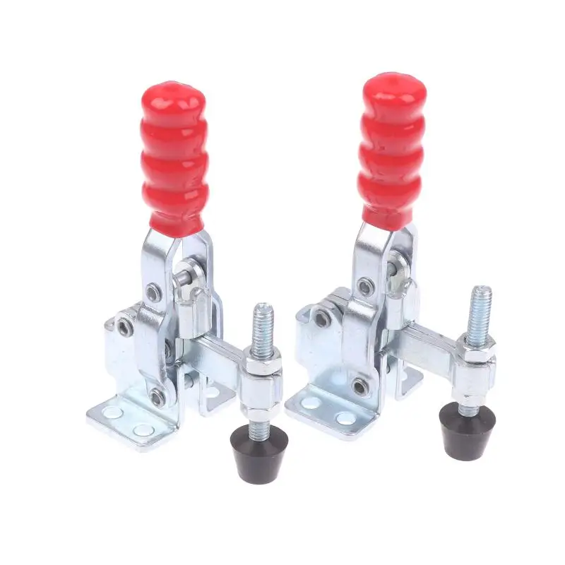 GH-12050-WDC Vertical Quick Release Clamp Woodworking Hand Tool Heavy Duty Antislip Fixture Latch For Bench Work Fastening Tools