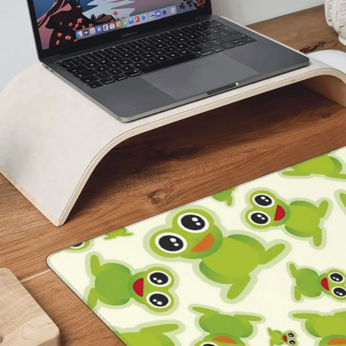 Sapo dos desenhos animados grande mouse pad teclado do computador mouse tapete gamer computador portátil tapete de mesa acessórios de escritório tapetes de mesa