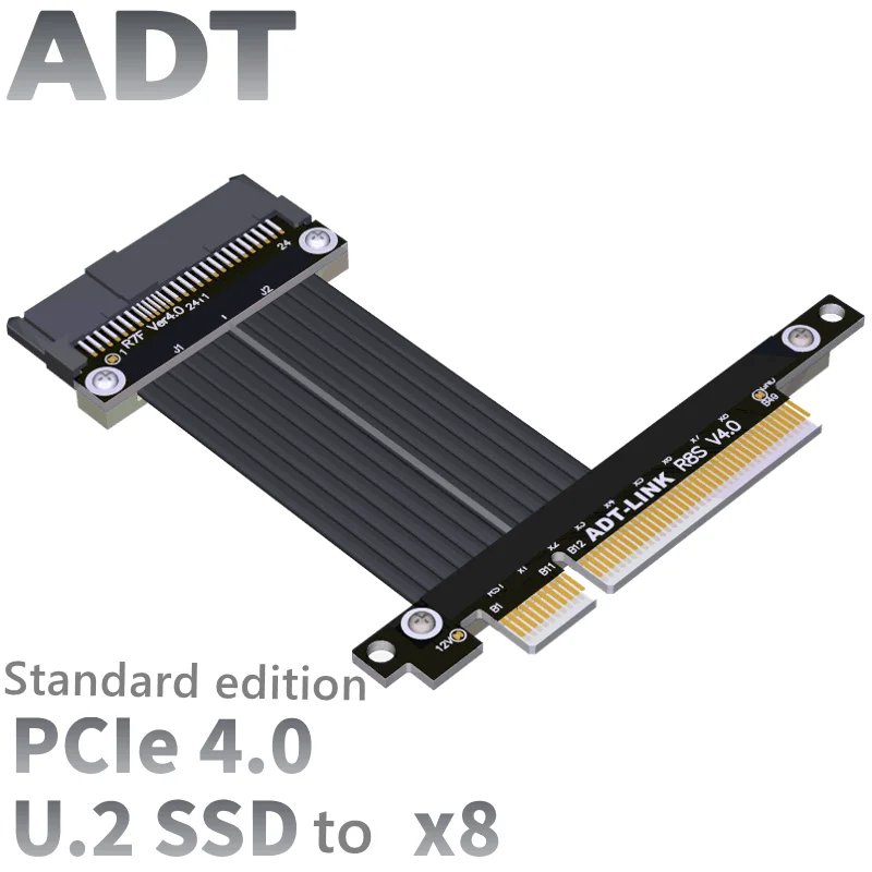 

U.2 Interface U2 to PCI-E 4.0 X8 SFF-8639 NVMe pcie extended data adapter