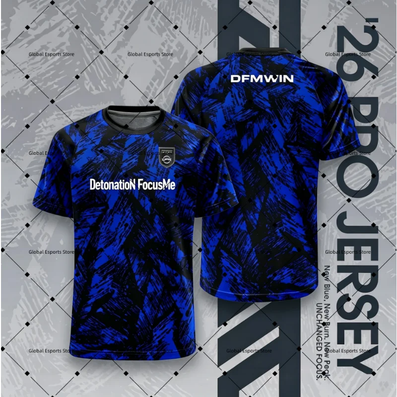 2026 DFM ESports Club Team Jersey T-Shirt Digital Print Pattern Valorant LOL Csgo Short Sleeve T-Shirt