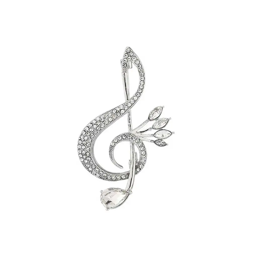 Women Brooch Pin Rhinestone Alloy Breastpin Overcoat Jewelry Ornaments