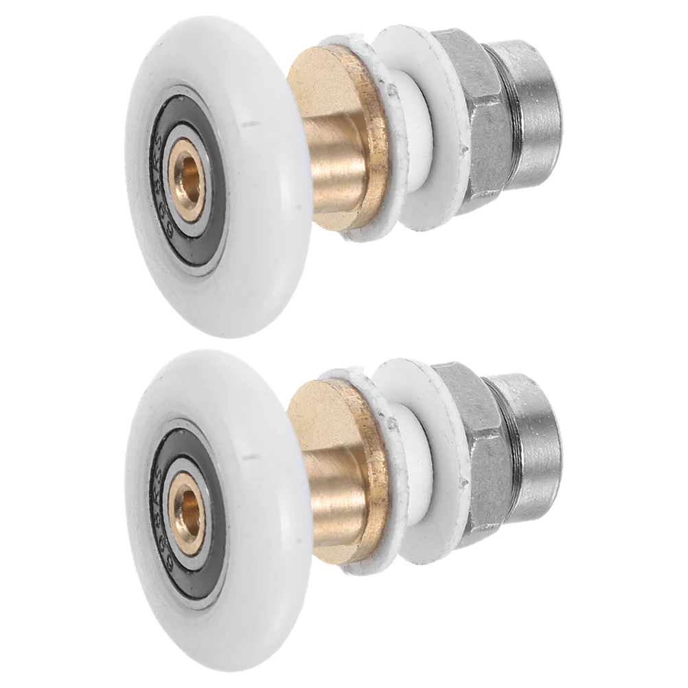 

2pcs Shower Door Pulley Replacement 25mm Sliding Glass Bathroom Part Smooth Roller Wheel Heavy Duty Hardware Slide Closet