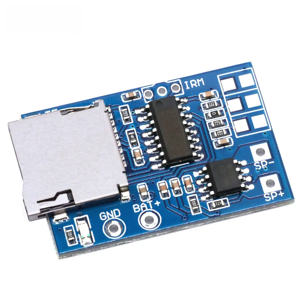 GPD2846A TF Card MP3 Decoder Module 2W Audio Playback Board TTL Serial Control Compatible With Arduino DIY Speaker Kit