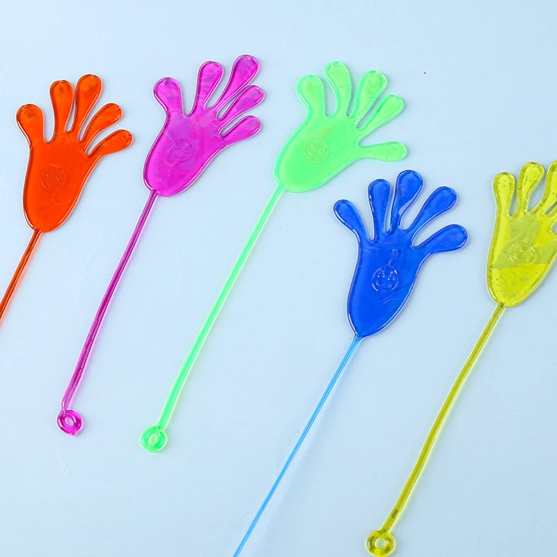 

5-50 Pcs Kids Funny Sticky Hands Toy Palm Elastic Sticky Squishy Slap Palm Toy Kids Parent child interactive Party Toy Gift