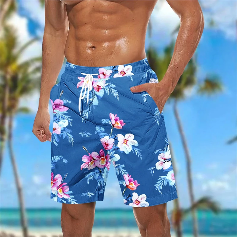 

Новые летние мужские шорты для плавания с 3D принтом, мужские гавайские пляжные шорты, спортивные повседневные шорты для спортзала, плавки для серфинга