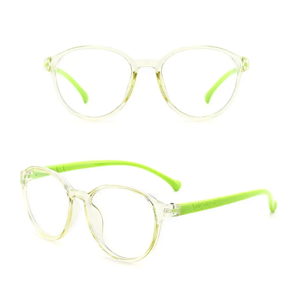 Portable Online Classes Computer Ultra Light Frame Round Eyeglasses Anti-blue Light Kids Glasses