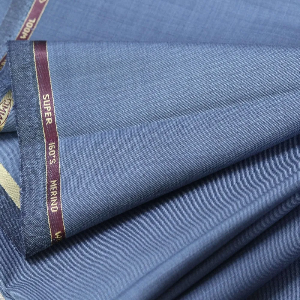 High Quality Two-Tone Wool Blend Serge Fabric, Anti Static Wool Cloth, Fabrics For Sewing Formal Uniforms And Business Suits