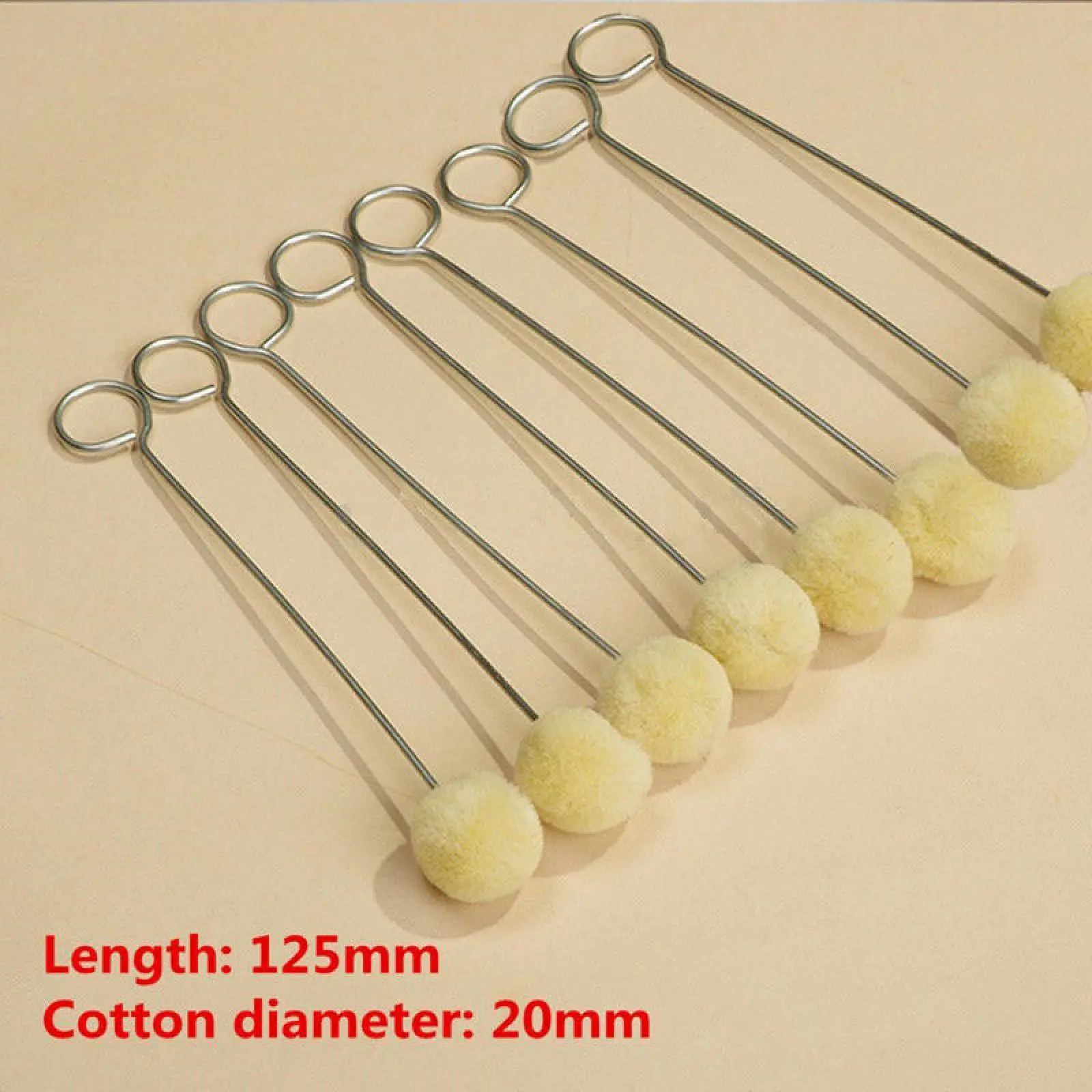 50pcs Leather Wool Balls Painting Brush Assisted Dyeing Leather Dauber Tool Leather Dyeing Brush Sponge Paint Brush