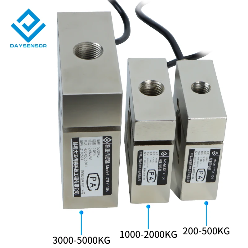 1000 Kg 2 Ton Mixing Station Micro Hanging Pull Tension Force Pressure Weighing S-Beam Weight Sensor S Type Load Cell