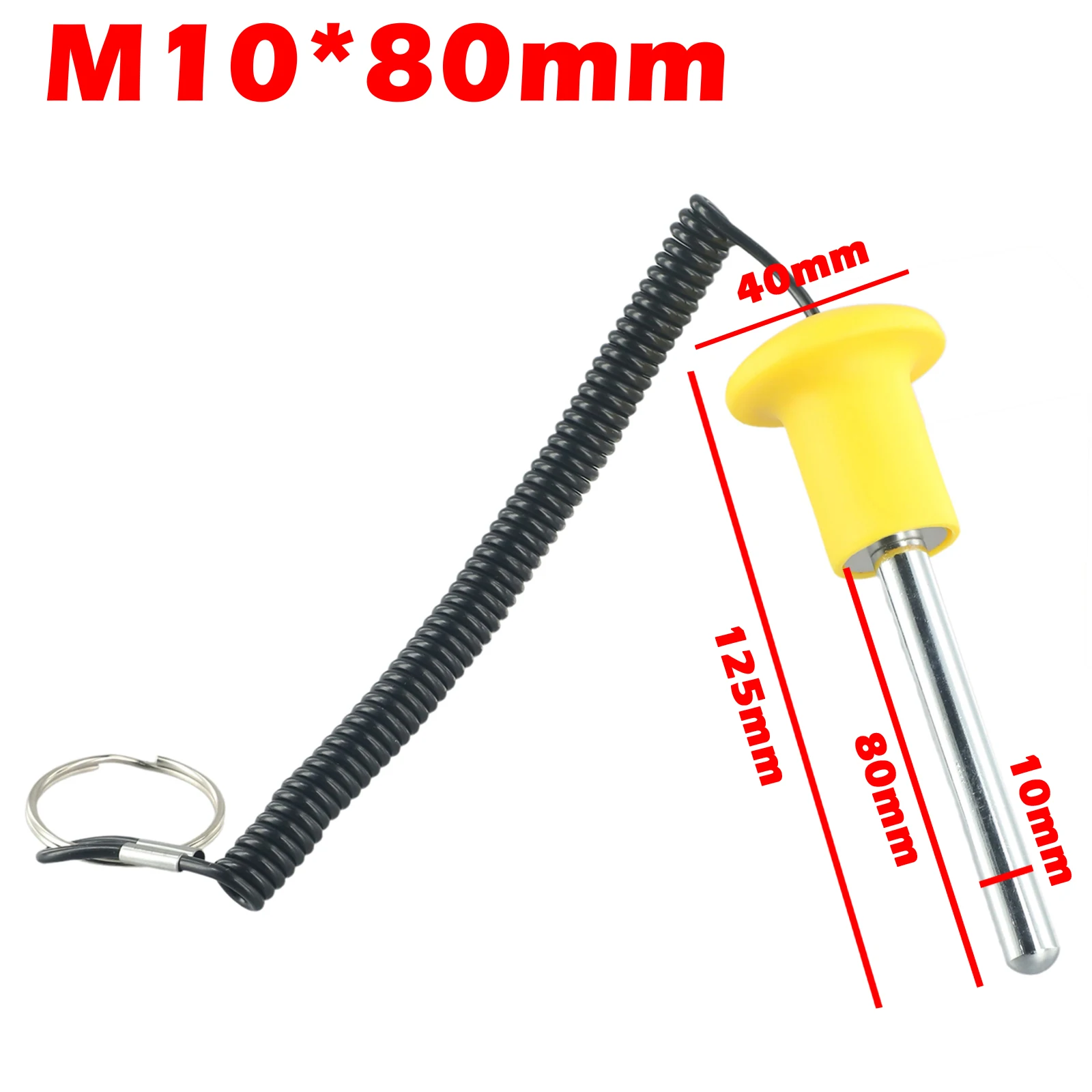 Magnetic Fitness Equipment Bolts Weight Stacks Pin Gym Wire Lanyard Longer Pin Length Plastic Steel Yellow Gym Fitness Equipment image 4