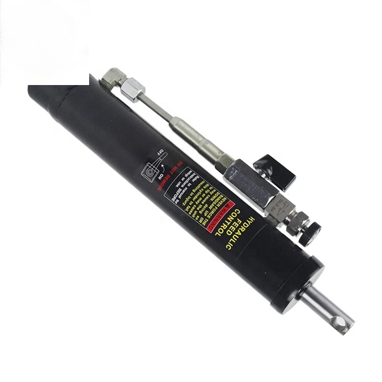 hydraulic downfeed control cylinder for metal bandsaw