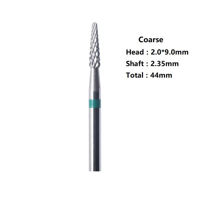 3 Grits Carbide Nail Drill Bit Electric Milling Cutter for Manicure Rotate Burr Remove Gel Polish Tools Nail Files Accesories