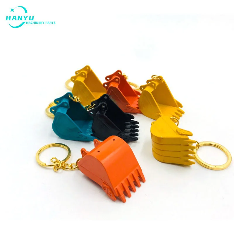 New High-quality Construction Machinery Excavator Bucket Keychain Bucket Model Keychain Pendant Boutique Toys