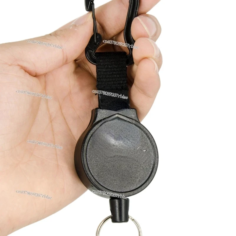 Rebound Drawstring Off-Road Bench Microphone Stretch Hook Retractable Keychain