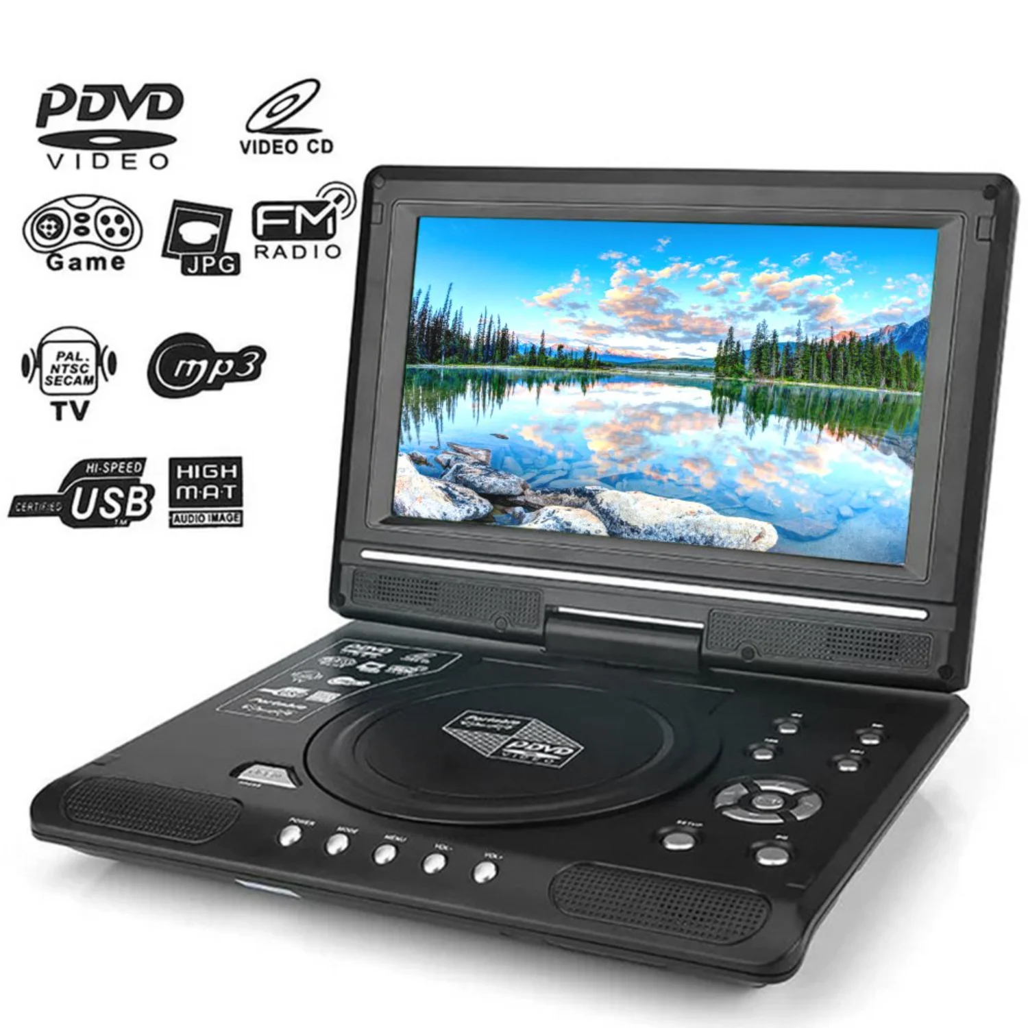 DVD Player, TV DVD Player with 9.8 