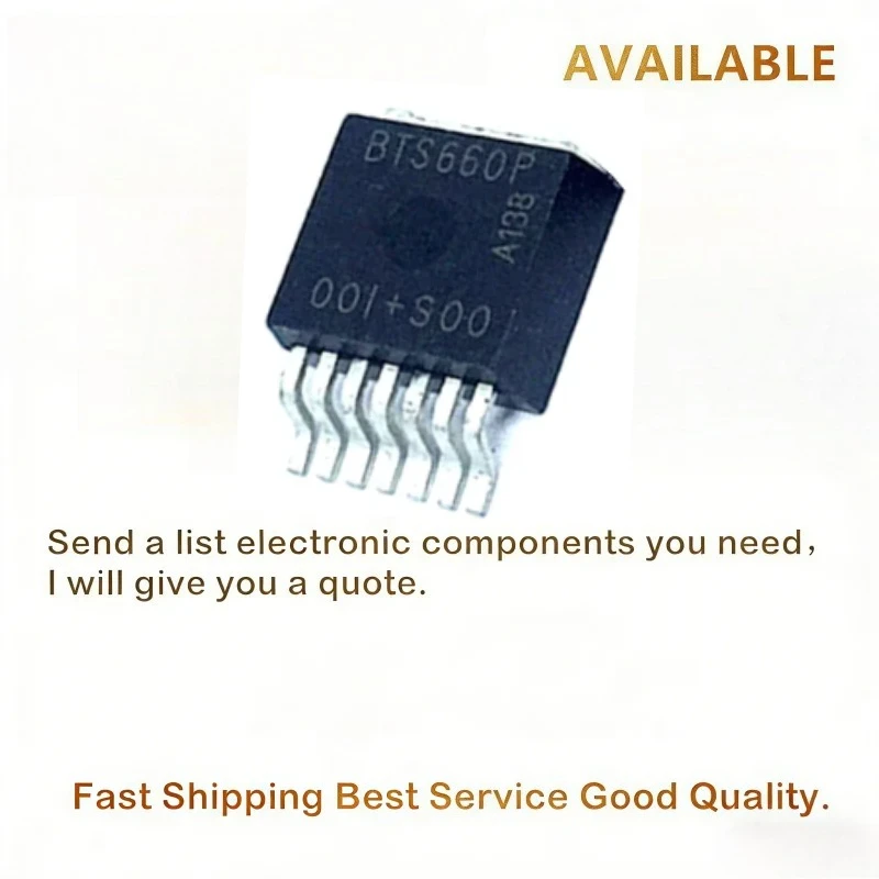 10PCS/LOT BTS660P BTS660 TO-263-7 IC transistor 44A/62V Smart Power Switch Transistor