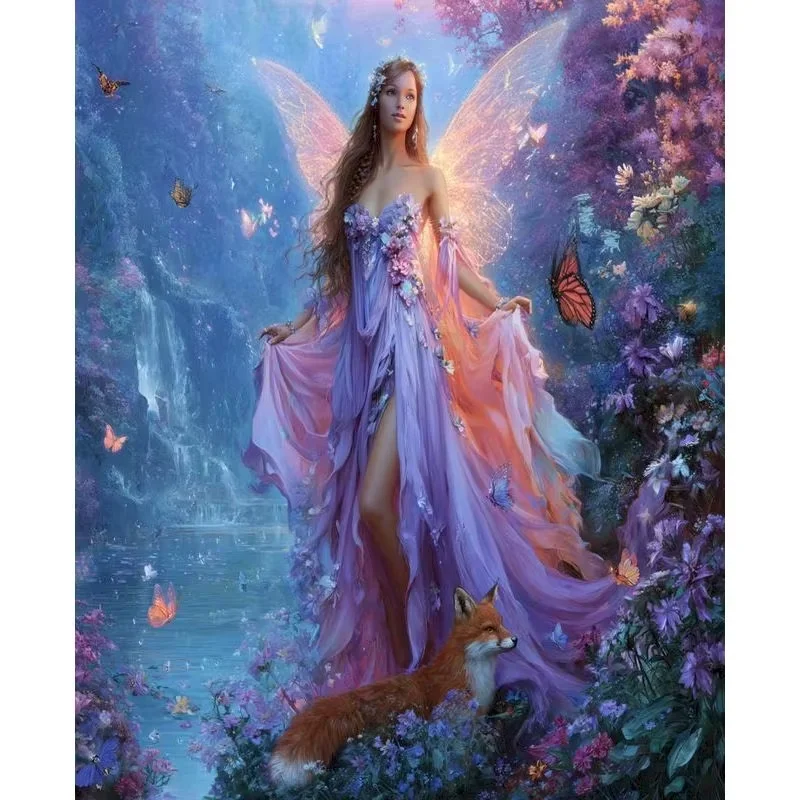 

GATYZTORY Machine Picture Painting By Numbers Girls Painting Drawing On Canvas DIY Coloring By Number Kits Original Gifts