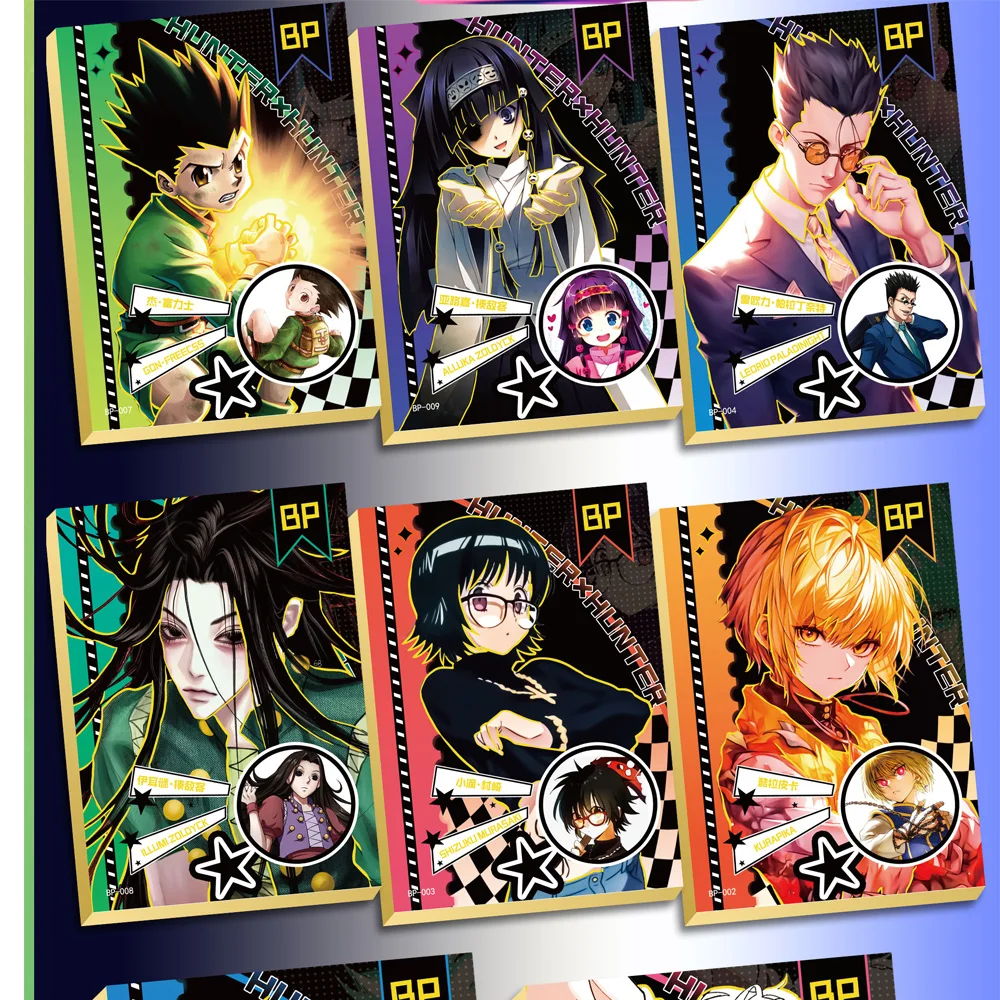 Japanese Anime Extreme Creative Hunter X Hunter Collection Cards Classic Anime Limited Flash Cards Gift Hobbies Toy