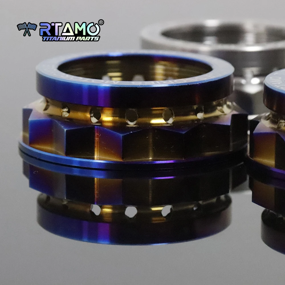 RTAMO Gr5 Titanmutter M48 Hinterachsmutter-Clips Passend für Ducati Panigale Streetfighter V4/V2 Hochfeste Motorrad-Zubehörteile – Detail 2