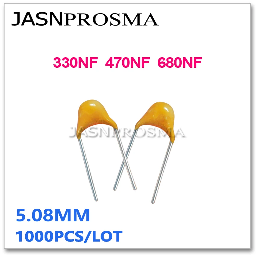 JASNPROSMA CT4 pitch 5.08mm Monolithische keramische condensator 1000PCS 50V 330NF 470NF 680NF 10% K 20% M 334 474 684 0.33UF 0.47UF